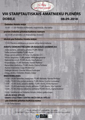 VIII Starptautiskā amatnieku plenēra programma